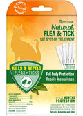 TropiClean Natural Flea & Tick Spot On Treatment for Cats 1ea/3 ct