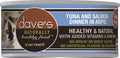 Dave's Naturally Healthy Cat Food; Tuna and Salmon Dinner In Aspic 5.5oz. (Case of 24)