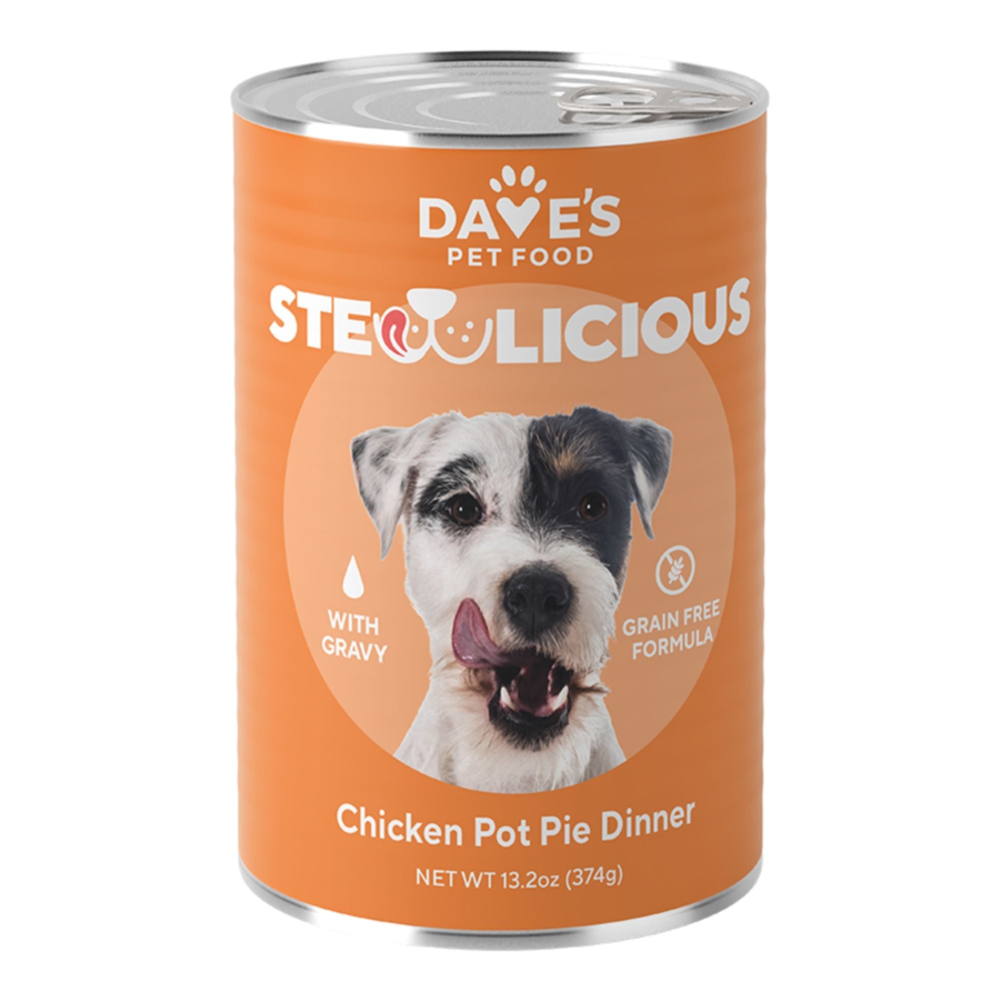 Dave's Dog Stewlicious Chicken Pot Pie Dinner - 13.2oz. (Case of 12)