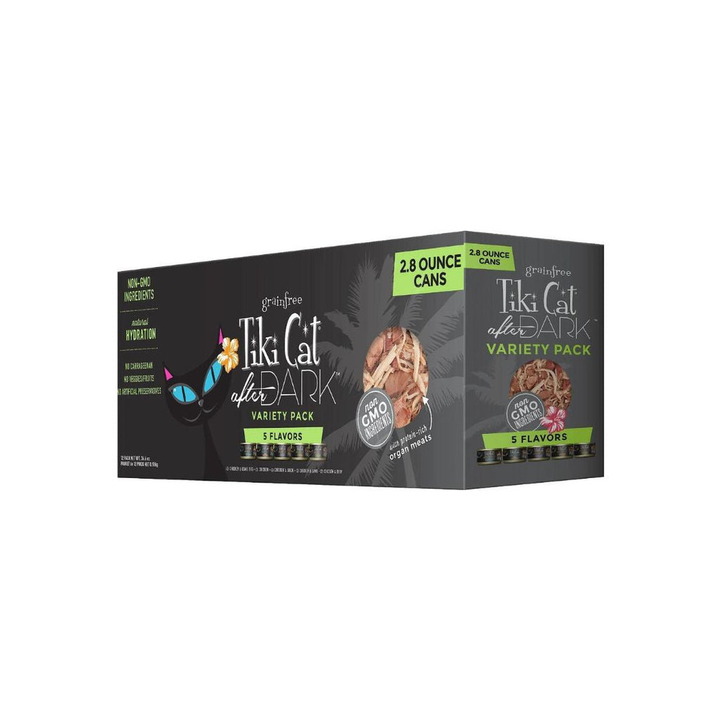 Tiki Pet Cat After Dark Whole Foods 2.8oz. Variety Pack (Case of 18)