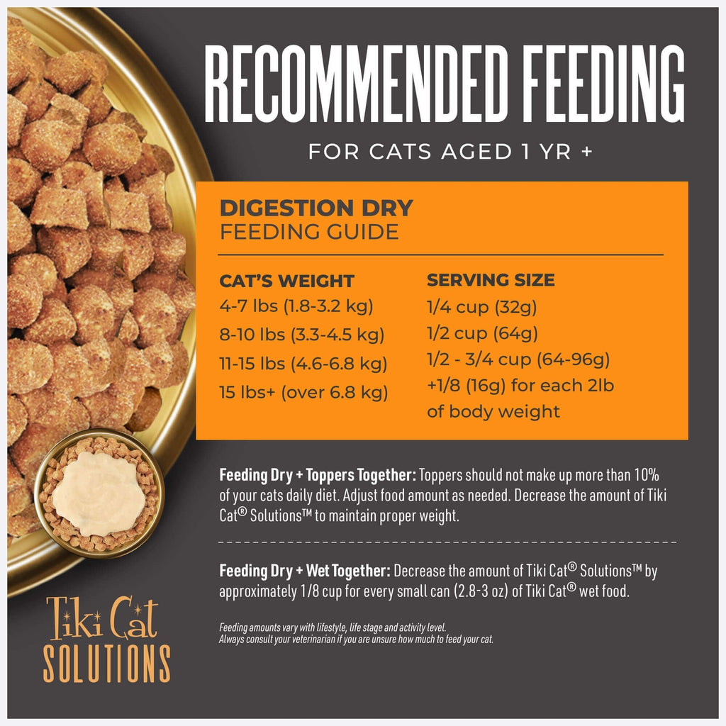 Tiki Pet Cat Solutions Digestion Lamb 2.8Lb
