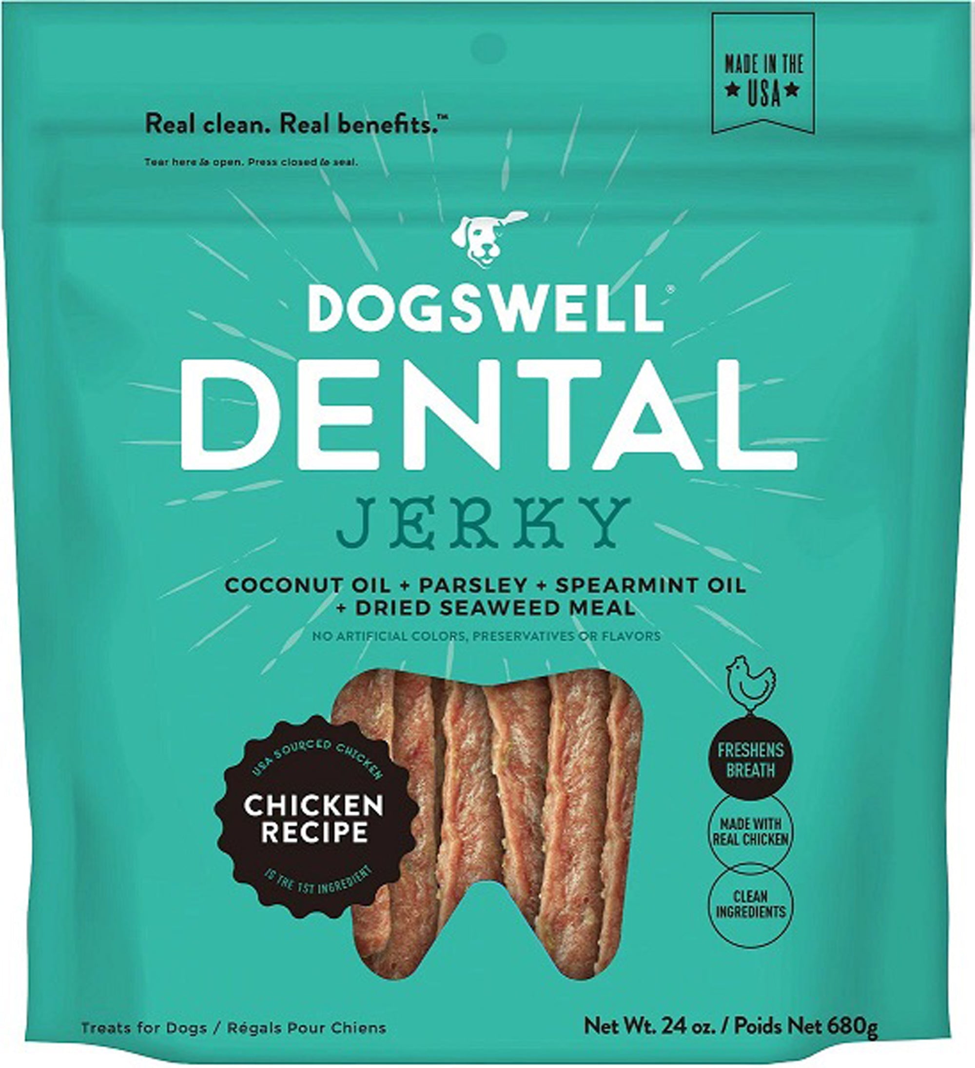 Dogswell Dental Chicken Jerky Treat 24 oz