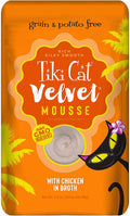 Tiki Pets Cat Velvet Mousse Chicken in Broth 2.8oz. (Case of 12)
