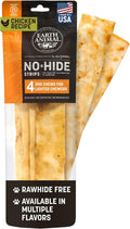 Earth Animal No Hide Strips Natural Rawhide Free Dog Chew Strips Chicken - 4 Count