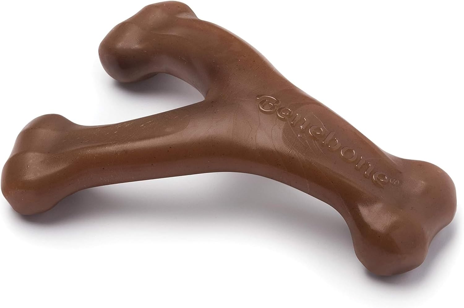 Benebone Wishbone Durable Dog Chew Toy for Aggressive Chewers, Real Peanut Made in USA Giant