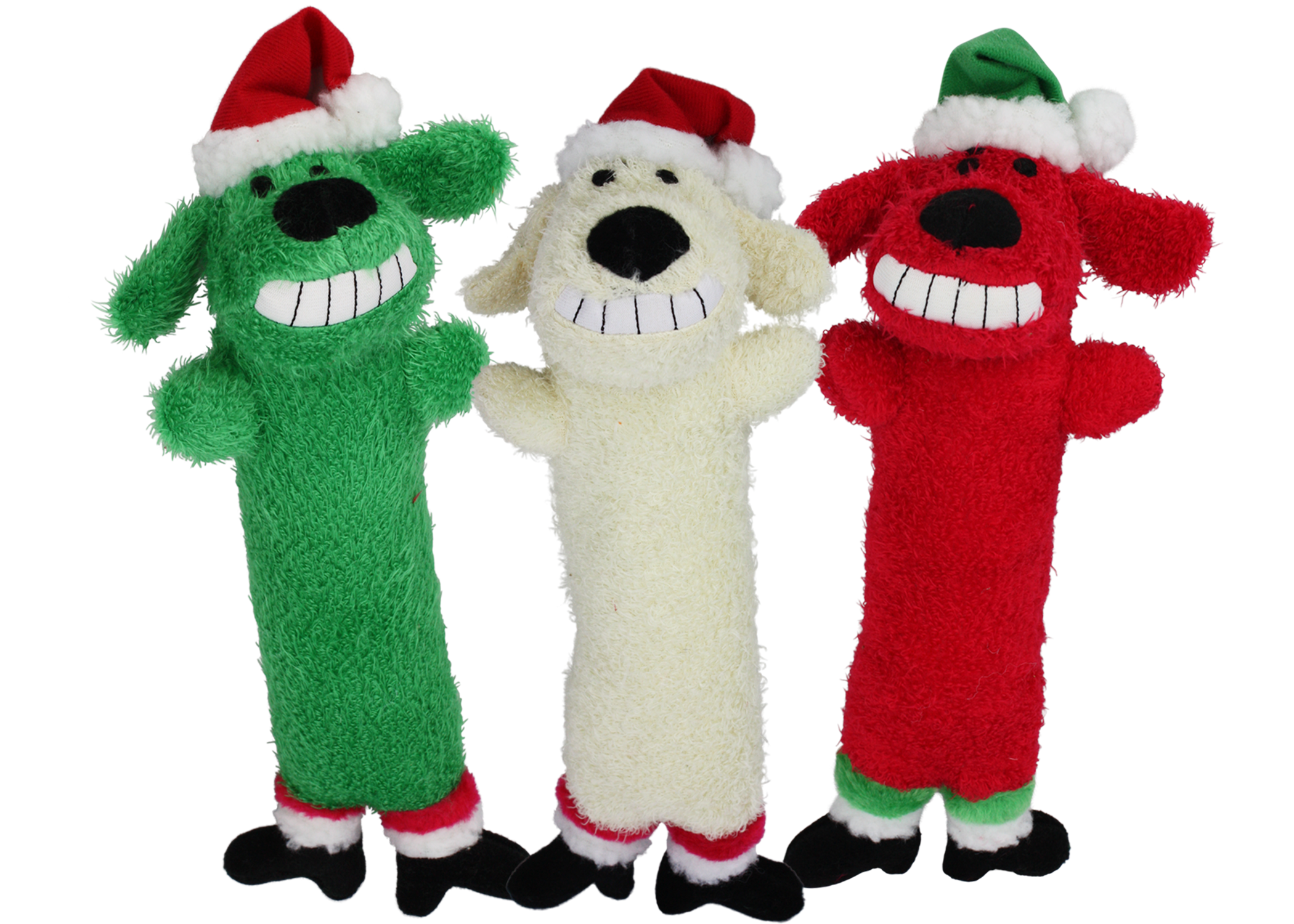 Multipet Loofa Santa(Assorted) 6 Inch