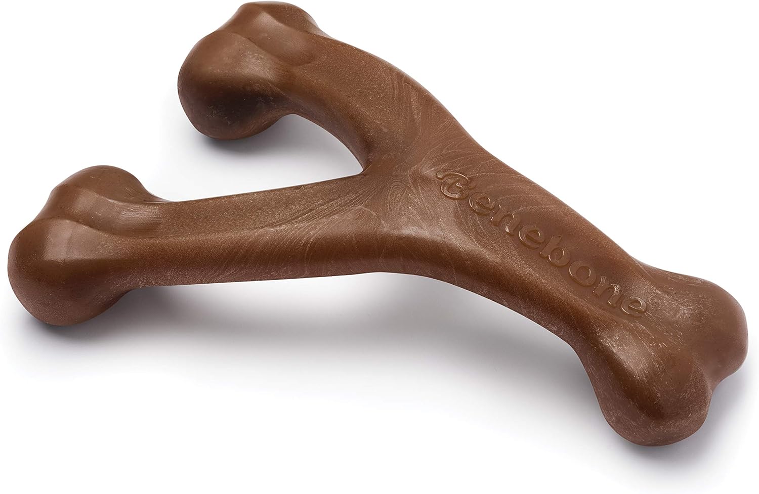 Benebone Wishbone Durable Dog Chew Toy for Aggressive Chewers, Real Peanut Made in USA Giant