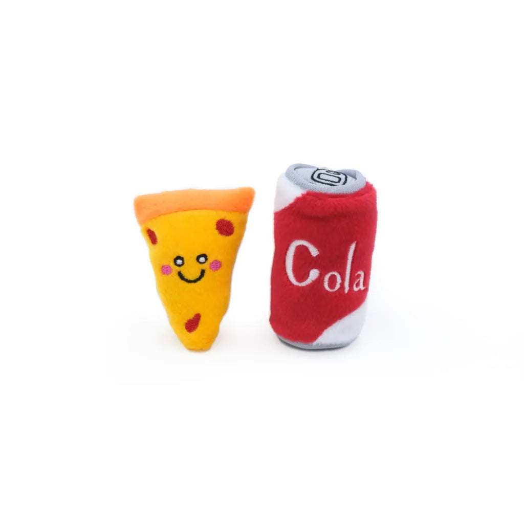 ZippyPaws NomNomz Dog Toy Pizza  Cola, 1ea/One Size