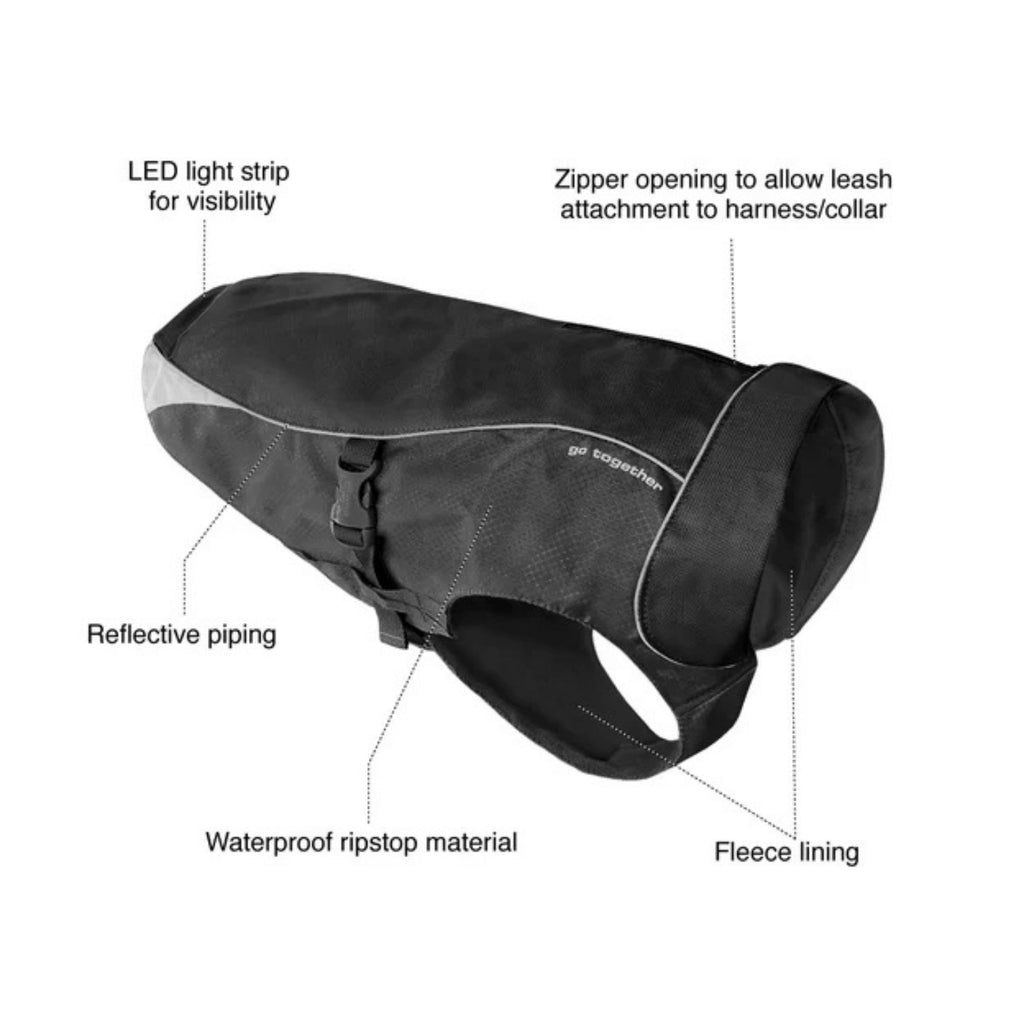!KURGO D NRTH CNTRY COAT BK SM