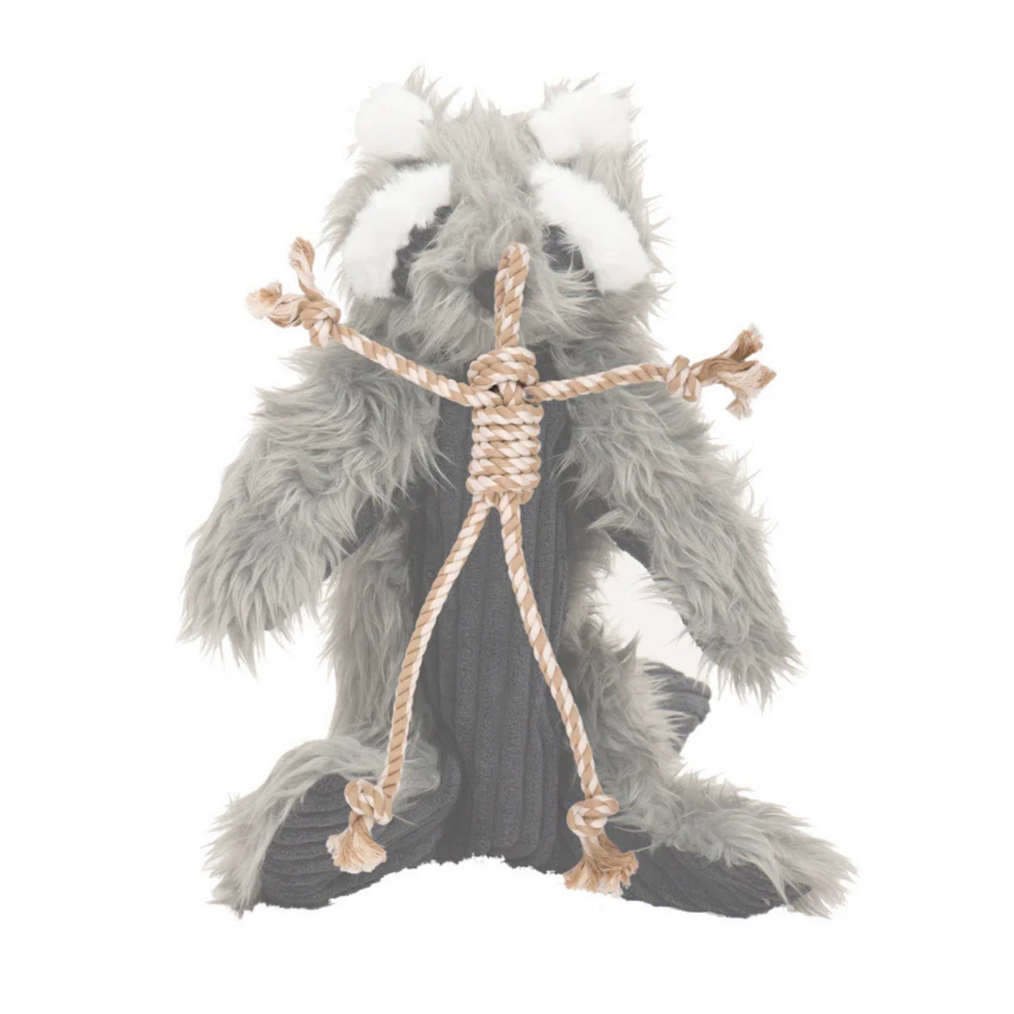 Hugglehounds Dog Rope X Brace Redwood Racoon 15 Inch