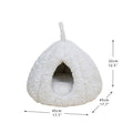 PetPals Rose Hut Pet Bed Ivory 17.7 in