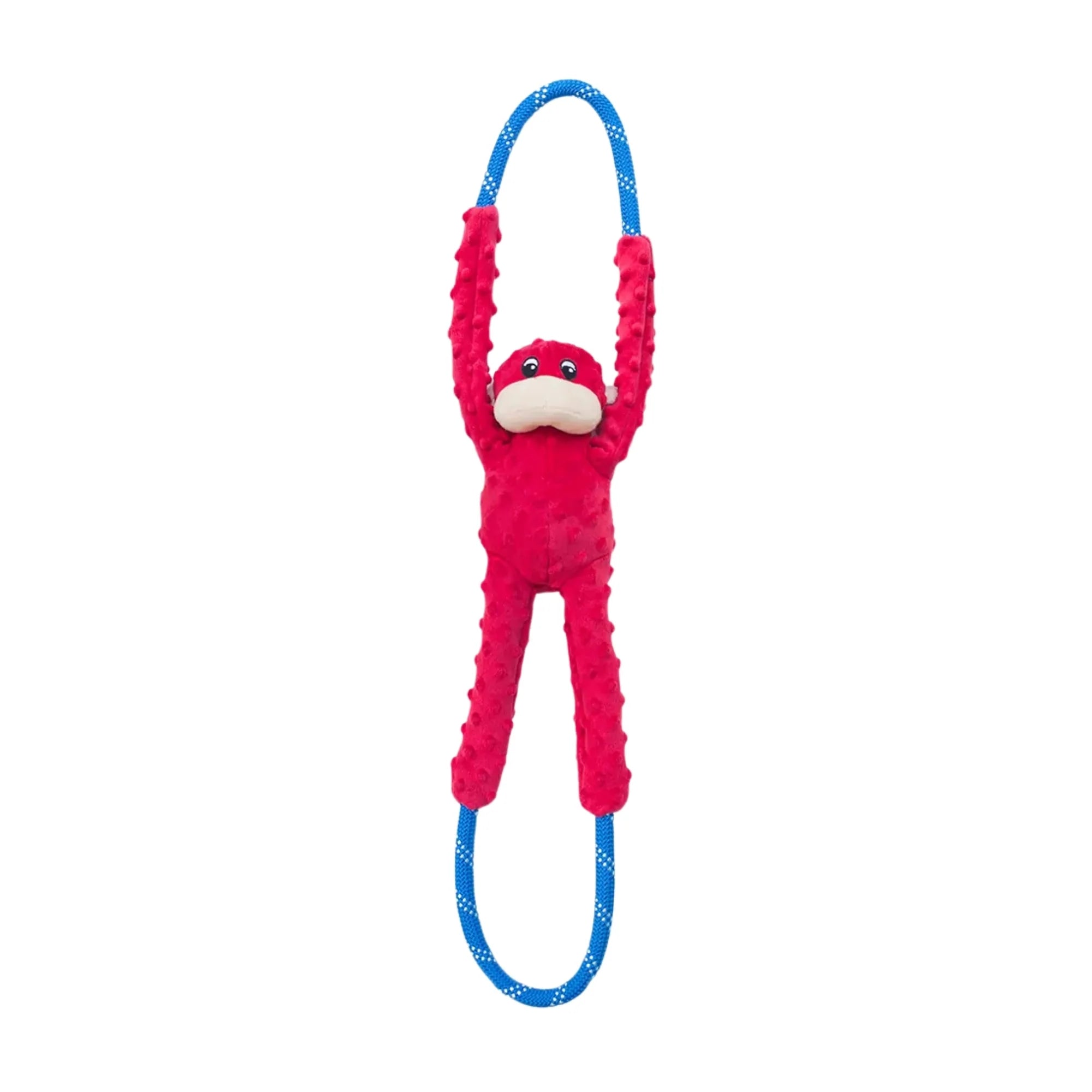 ZippyPaws RopeTugz Dog Toy Monkey, Red, 1ea/LG