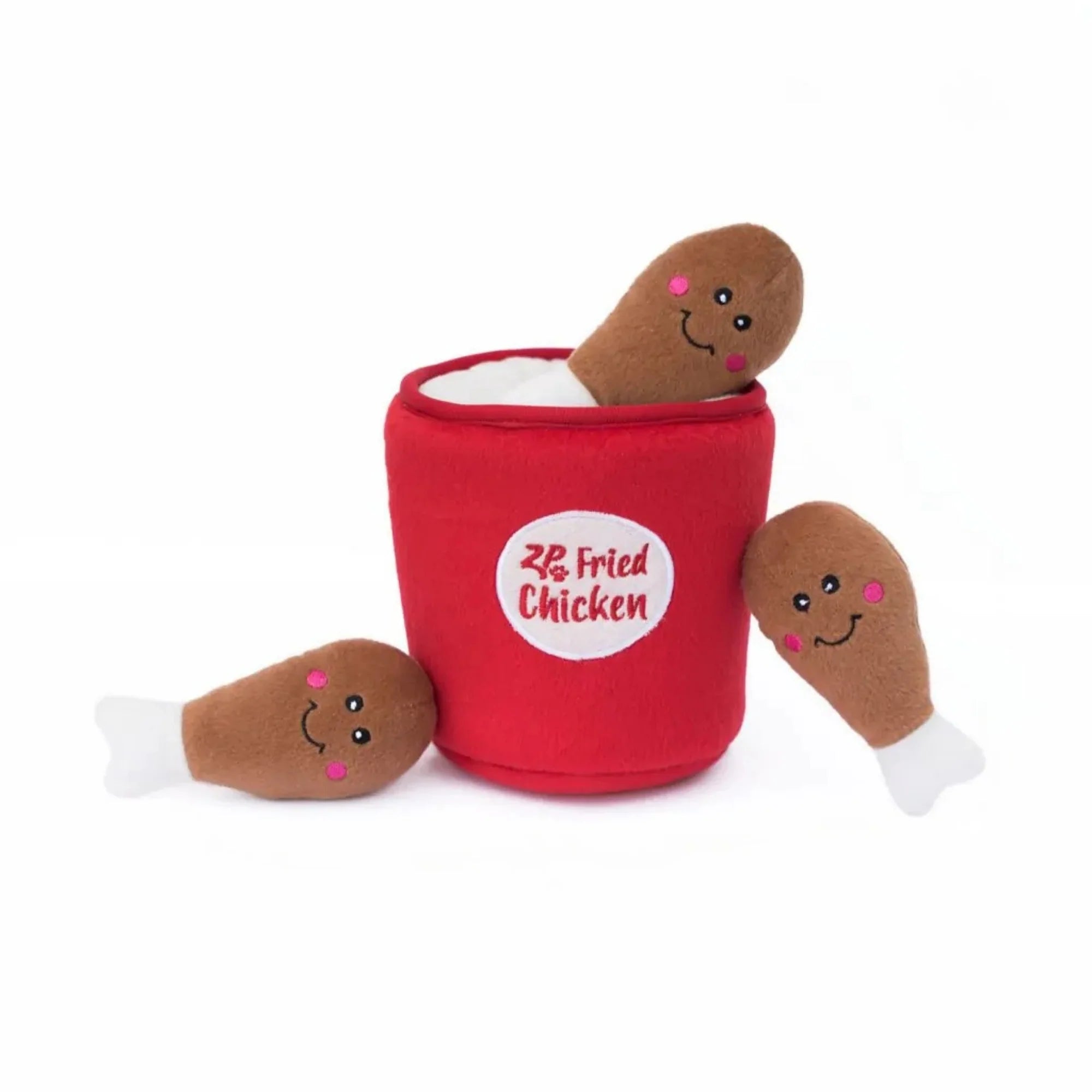 ZippyPaws Zippy Burrow Dog Toy Bucket of Chicken, 1ea/MD