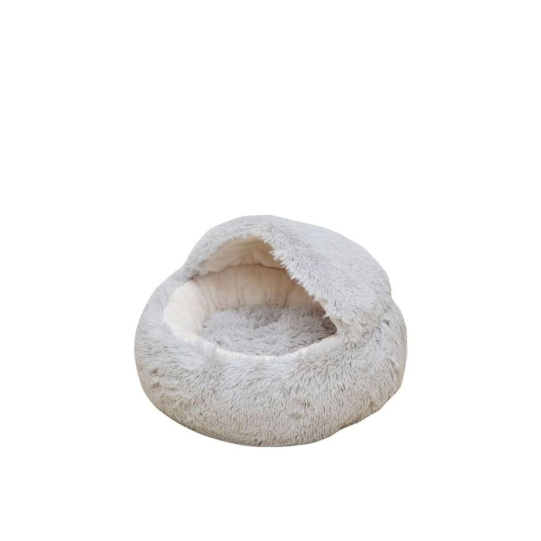 PetPals Igloo Pet Bed Pearl Grey 19.5 in