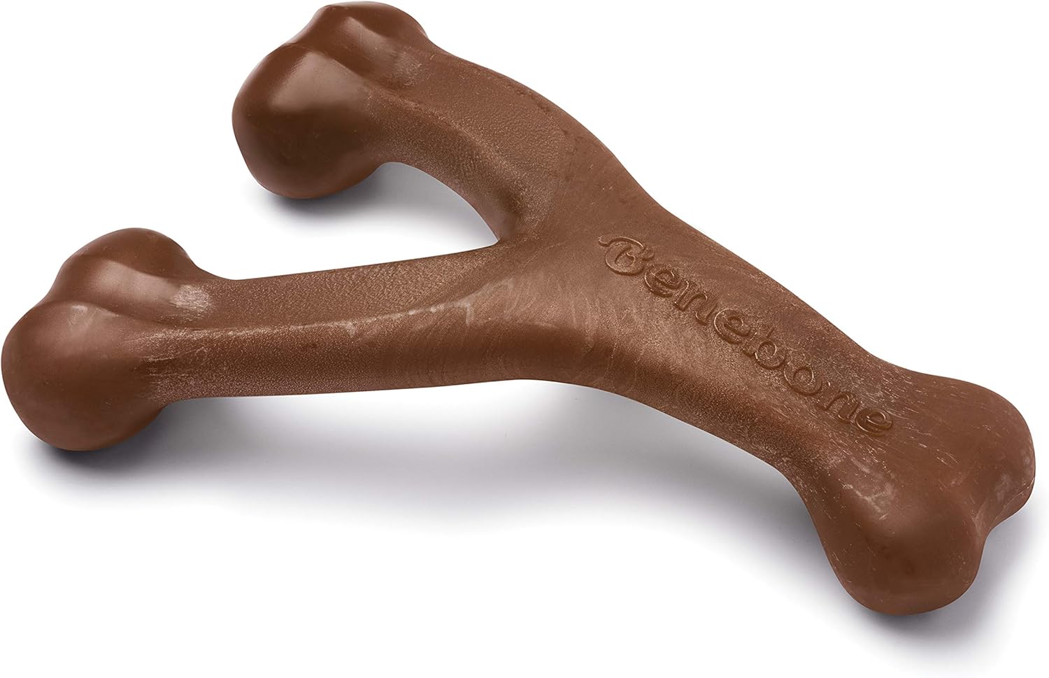 Benebone Wishbone Durable Dog Chew Toy for Aggressive Chewers, Real Peanut Made in USA Giant