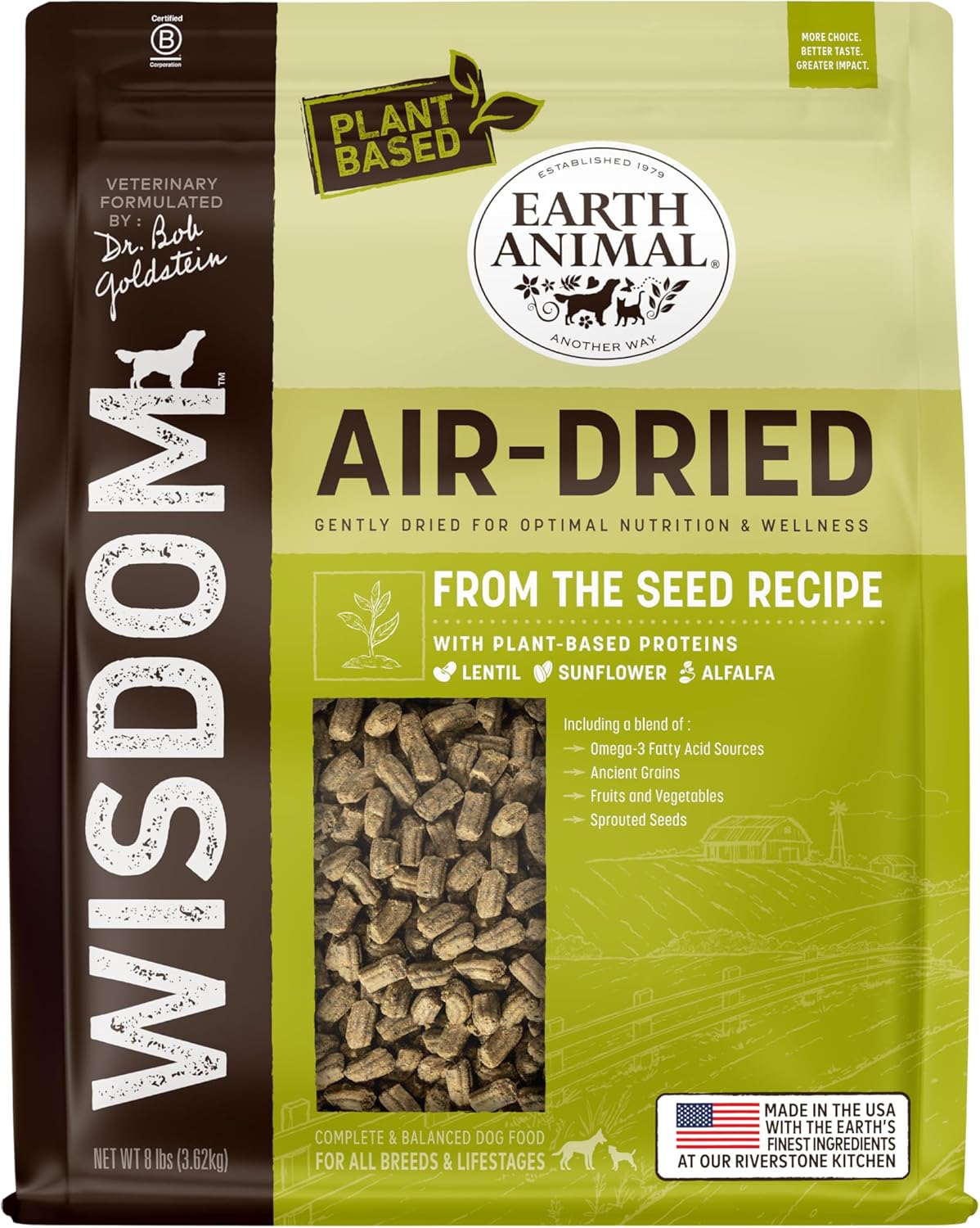 Wisdom Air-Dried From the Seed Recipe Dog Food 8 lb.