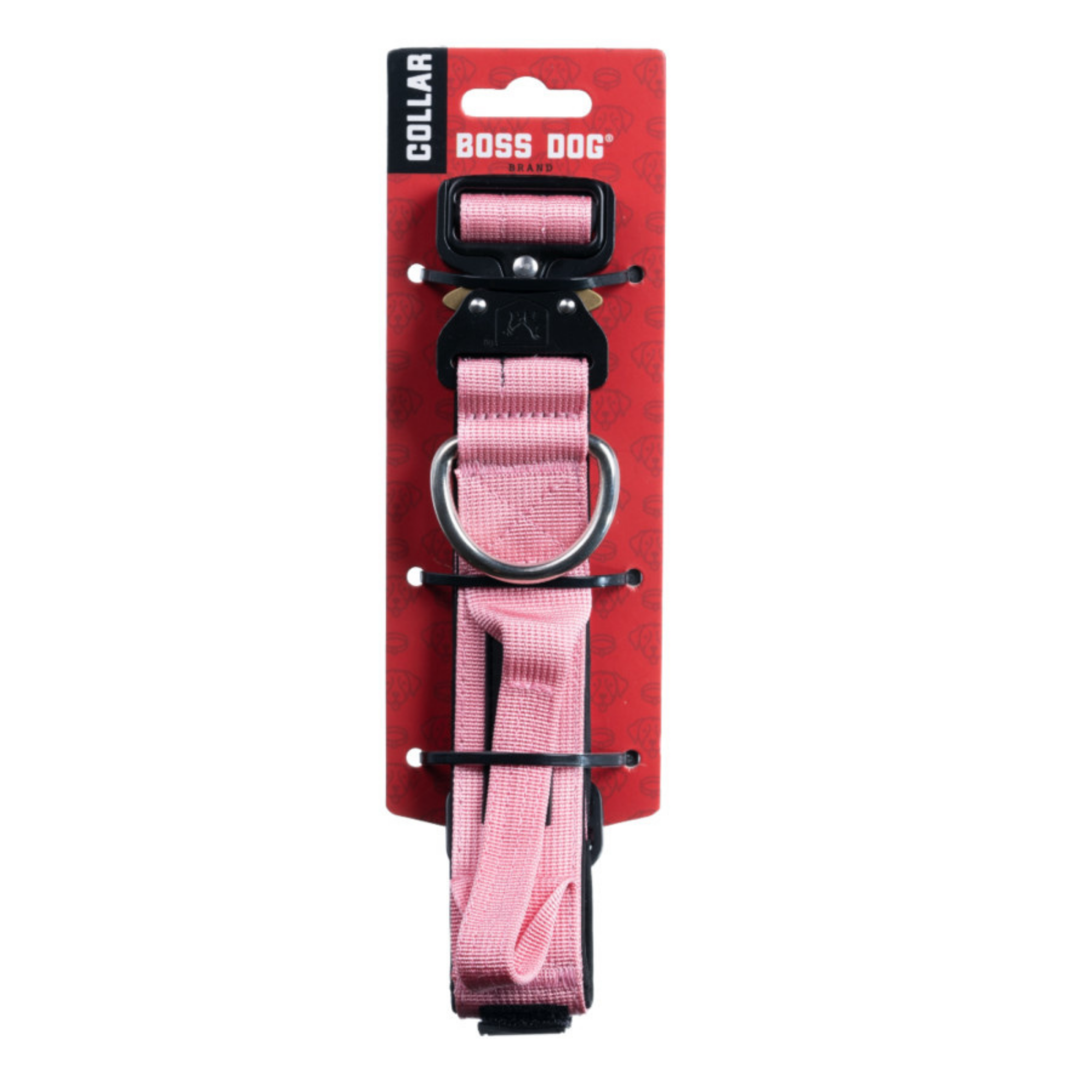Boss Dog Tactical Adjustable Dog Collar Pink, 1ea/MD, 1518 in