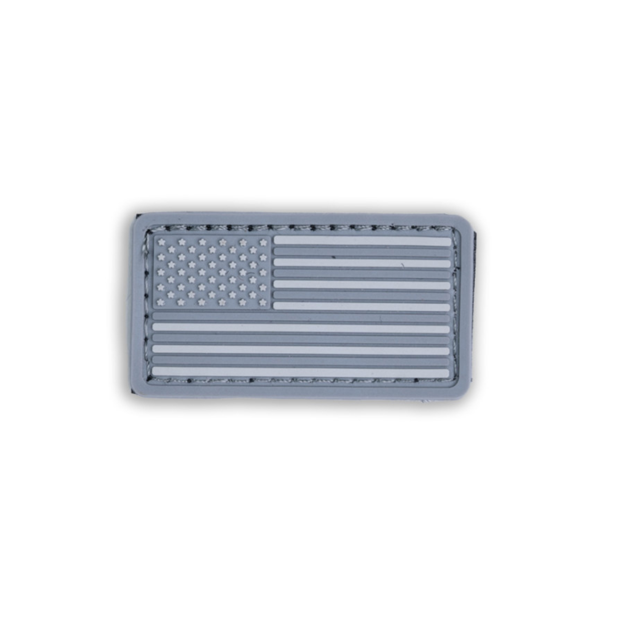 Boss Dog Tactical Collar Patch Grey USA Flag, 1ea/One Size