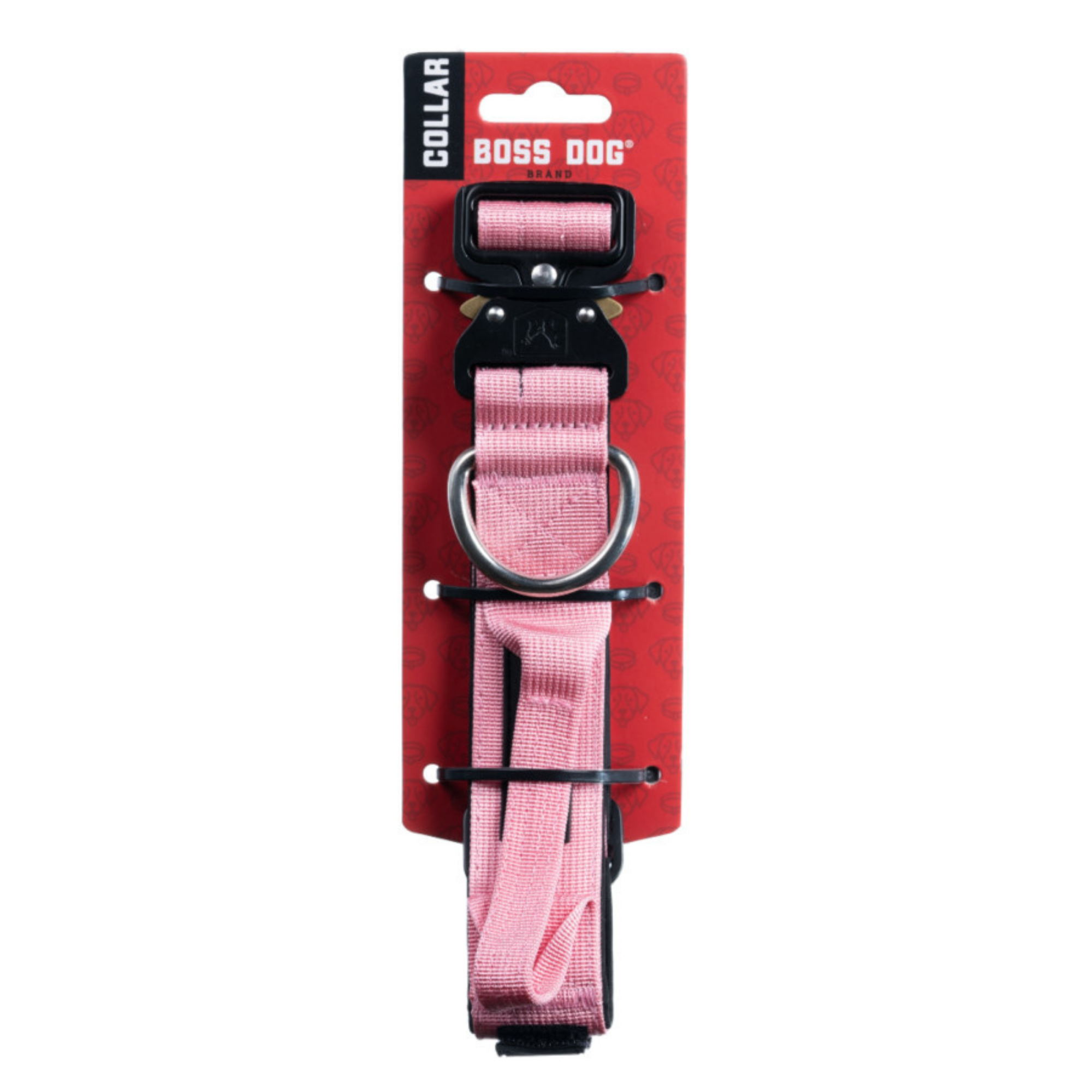 Boss Dog Tactical Adjustable Dog Collar Pink, 1ea/LG, 1722 in