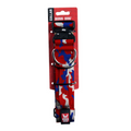 Boss Dog Tactical Adjustable Dog Collar Red, White,  Blue, 1ea/LG, 1722 in