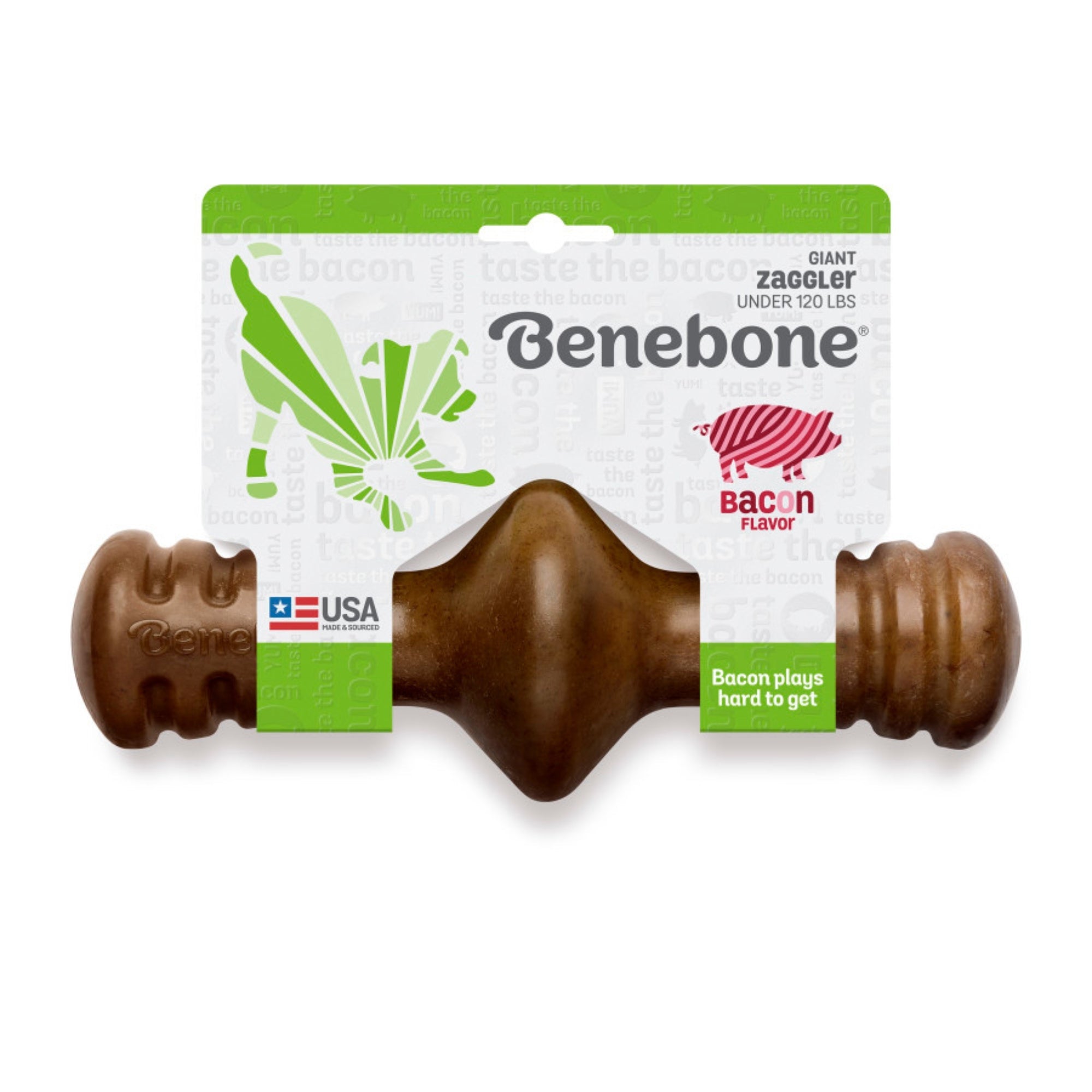 Benebone Dog Zaggler Bacon Giant