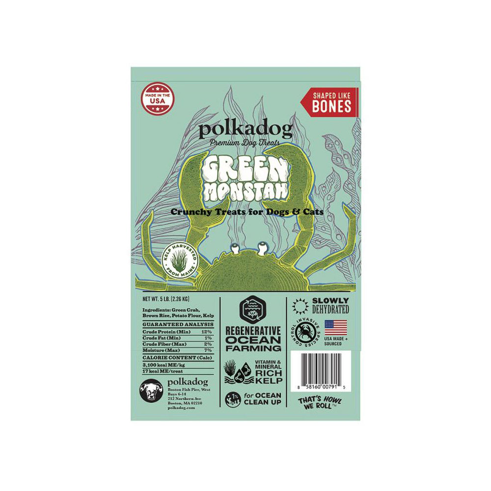 !POLKA D GRN MNSTA BNS 5# BULK
