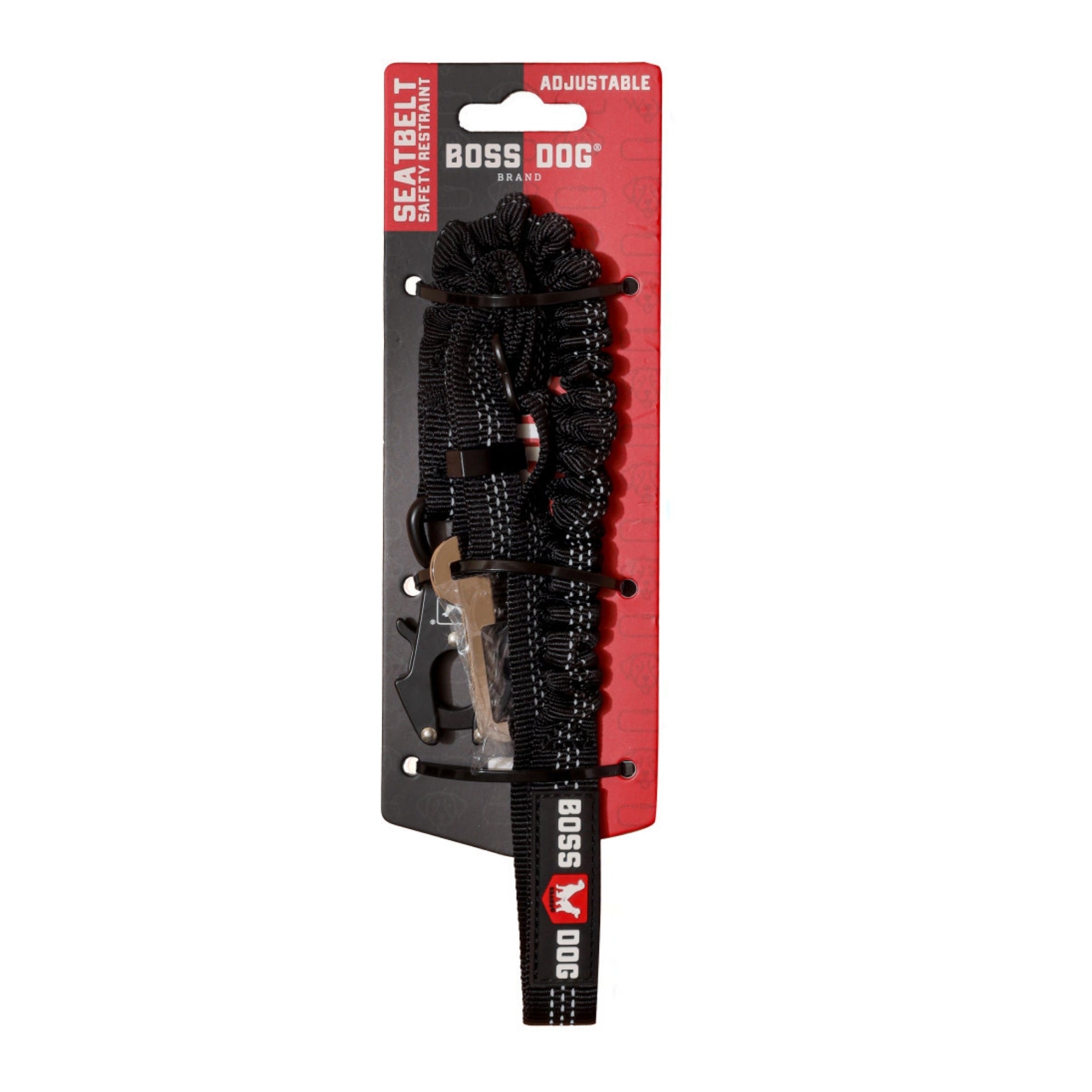 Boss Dog Tactical Seatbelt w/Bungee Black, 1ea/2532 in