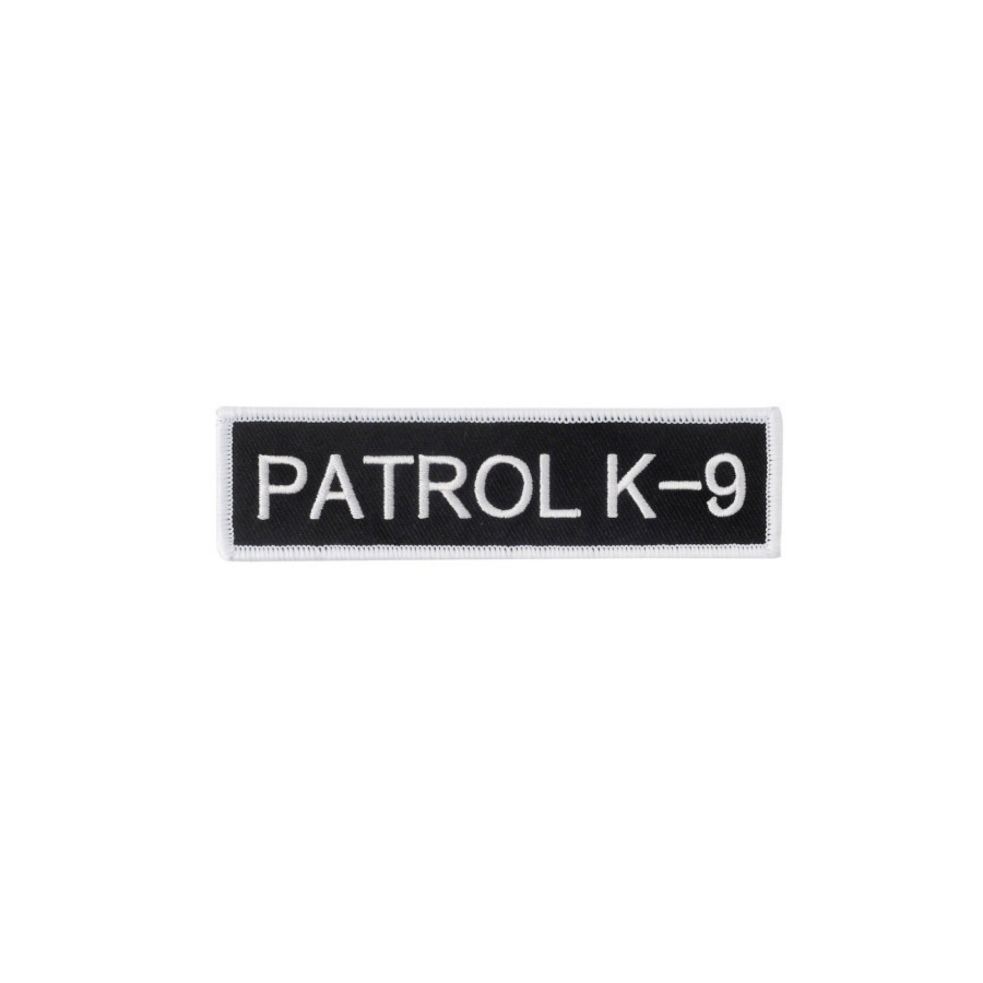 Boss Dog Tactical Harness Patch Patrol K9, 1ea/LG