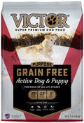 Victor Super Premium Dog Food Purpose Grain Free Active Dog & Puppy Dry Dog Food Beef 15lb