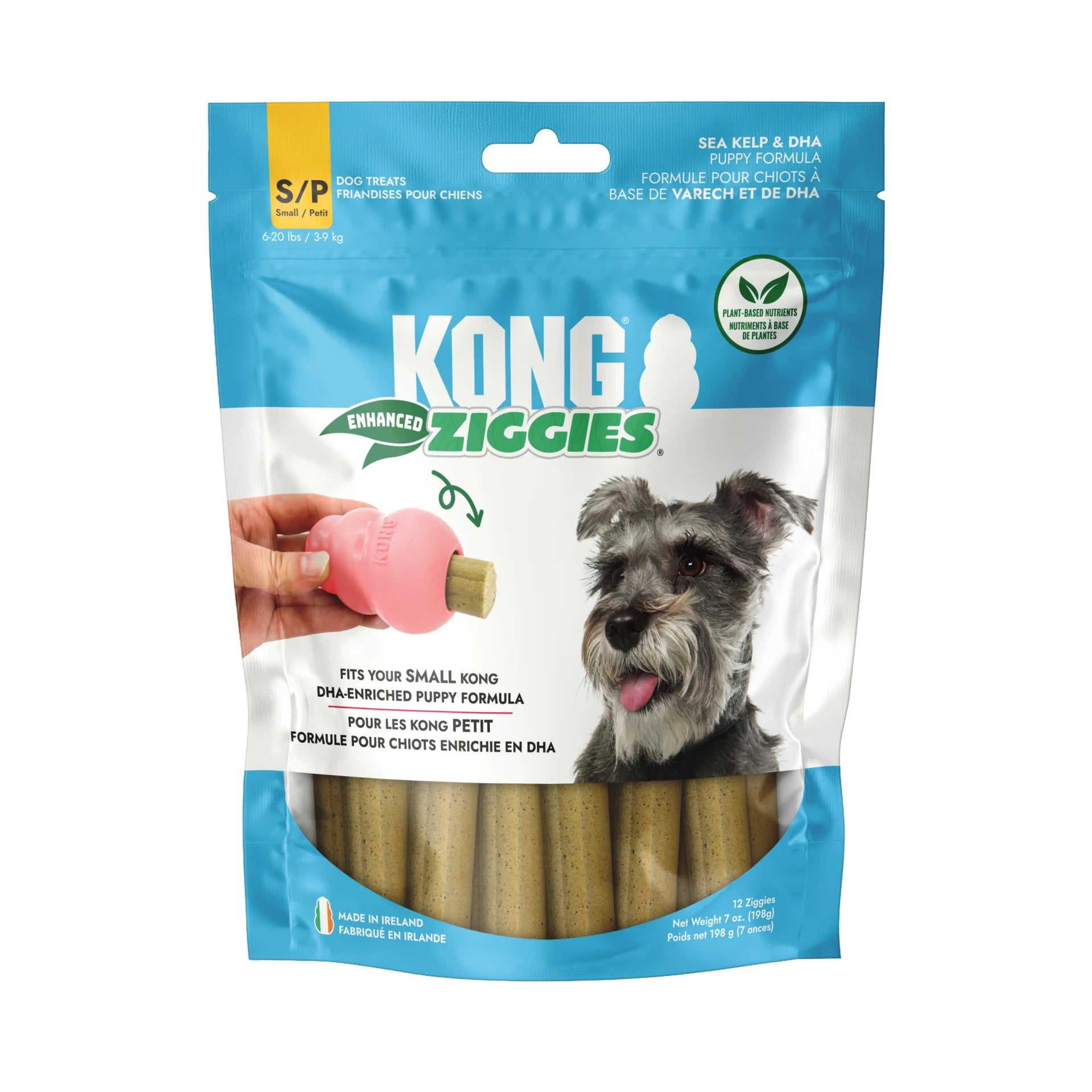 kong Ziggies Enhanced, Puppy Small Up to 20 lbs