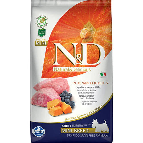 Farmina N&d Grain-free Pumpkin Lamb & Blueberry Adult Dog Mini 5.5 Lb