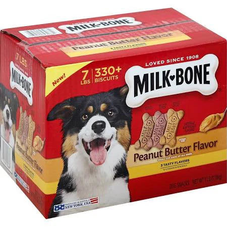 Milk-Bone Peanut Butter Flavor Dog Treats Variety Pack Small/Medium 7lb