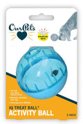 OurPets IQ Treat Ball Slow Feed Dog Toy Assorted MD 3in
