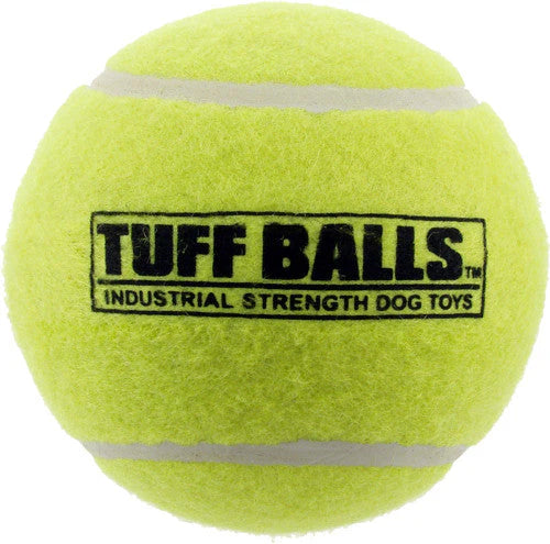 Petsport USA Tuff Ball Dog toy Yellow 12 Pack Bulk 2.5 in