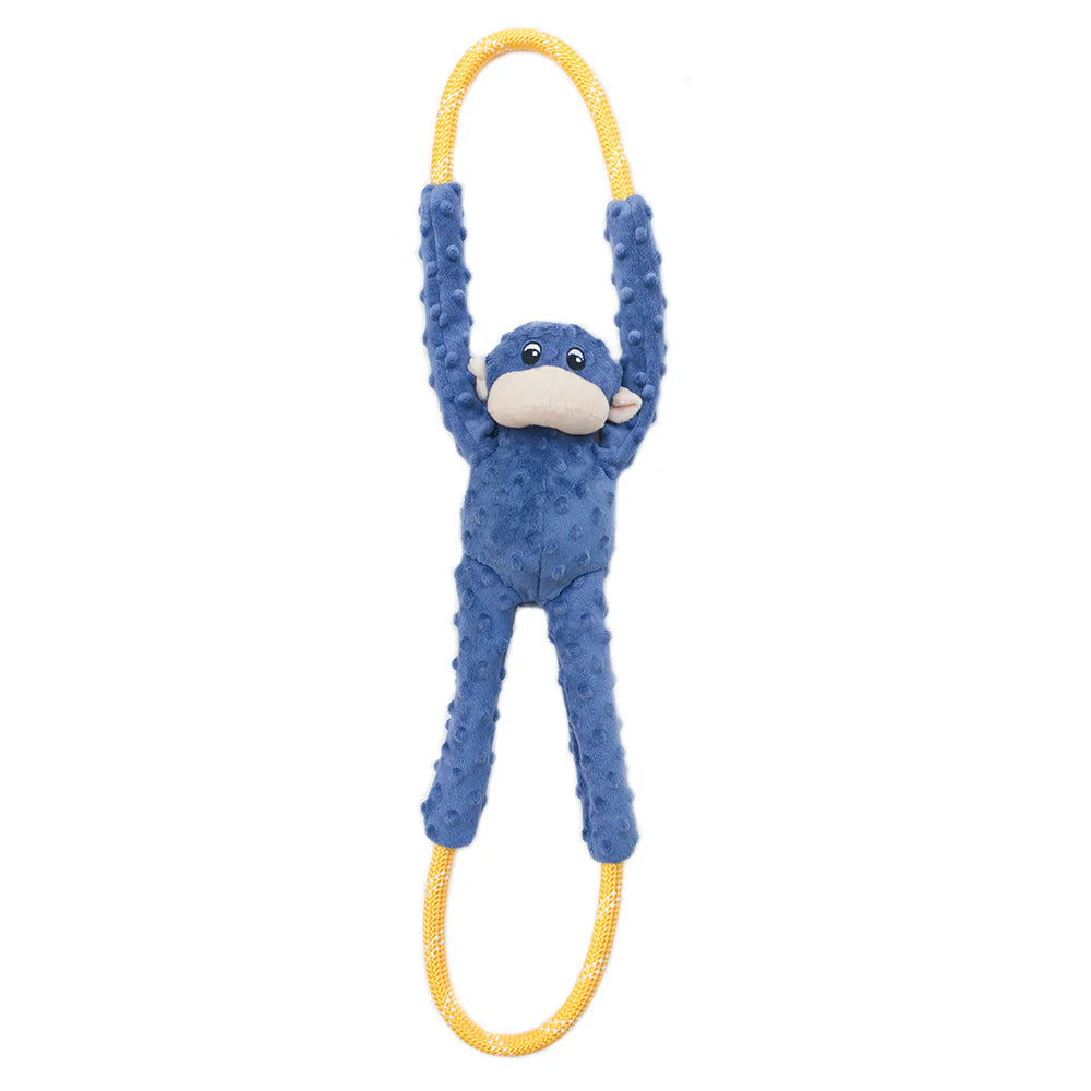 ZippyPaws RopeTugz Dog Toy Monkey Blue Large
