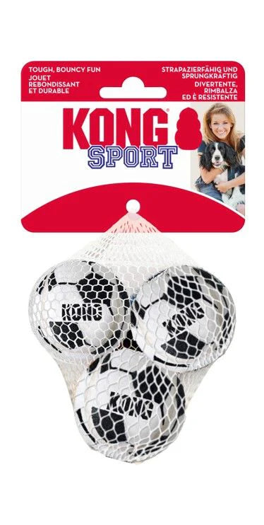 KONG Sport Soccer Balls Dog Toy Soccer Ball Small, 3 pk