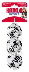 KONG Sport Soccer Balls Dog Toy Soccer Ball Medium, 3 pk