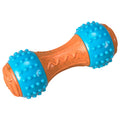 Bam-Bone + Giggler Dog Toy Dumbell Peanut Butter 5.5 in