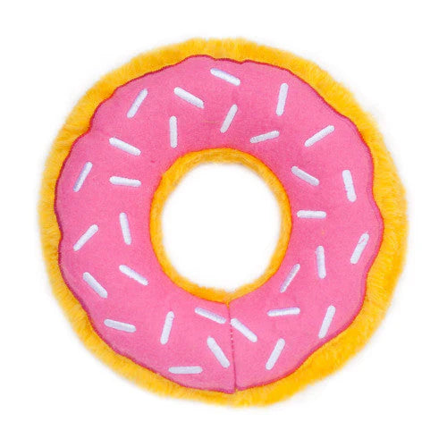 ZippyPaws Donutz Dog Toy Strawberry MD